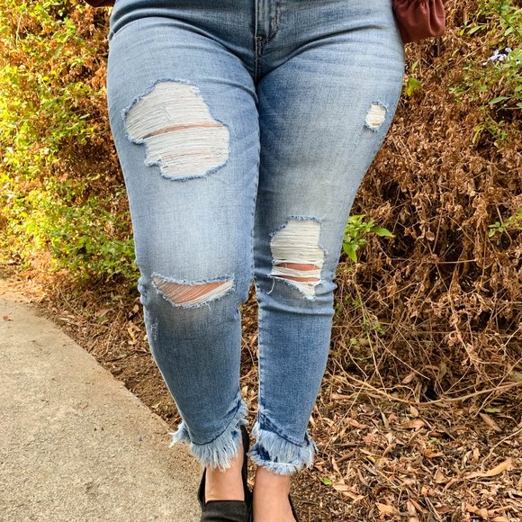 Skye Ankle Detail Jeans - Picture 1 of 3